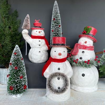 China Christmas Decorations/Custom Snowman Garland Decor Resin Smart Mini Tabletop Toys Toys Christmas Decorations Ornaments for sale