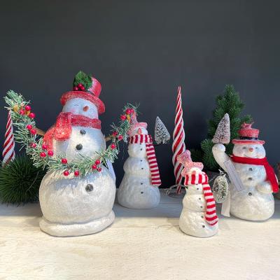 China New Christmas Tabletop Mini Christmas Decorations Gift Snowman ornaments Deoration dolls models for Christmas for sale