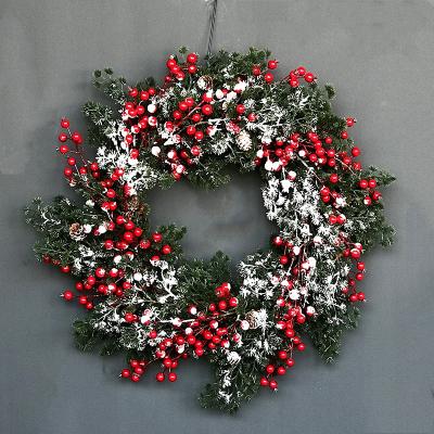 China High Quality Christmas Deoration Wreath Frames Decorative Flowers and Garland for Christmas Home Decoration for sale