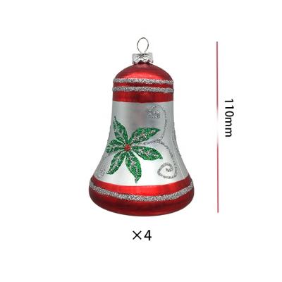 China Plastic Sleigh Christmas Tree Holly Bell Ornament Christmas Holiday Decoration Indoor Ornament for sale