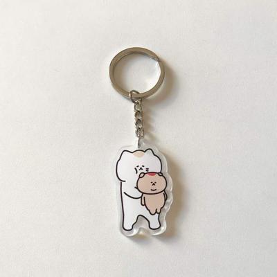 China Souvenir Gifts Promotion New Fashion Plastic Animal Shape Key Chain For Decoration Gift for sale