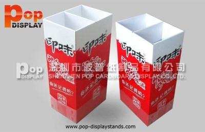 China Lightweight Paperboard Display Dump Bins For Retail / Shops with Two Part for sale