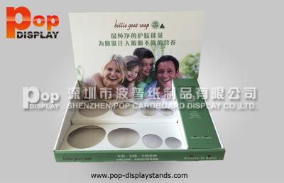 China PP Glossy Lamination Retail Counter Displays / Counter Top Display Stands For Bottles for sale