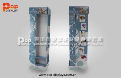 China 4 Sided Cardboard Floor Standing Display Unit With Hooks For Fragrance for sale