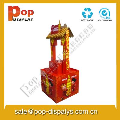 China Promotional Corrugated Cardboard Display Racks For Festival for sale