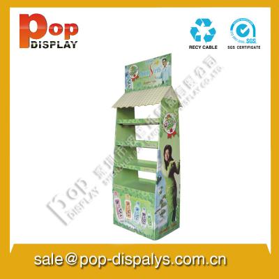 China Lightweight Shampoo Cardboard Store Displays For Supermarket for sale