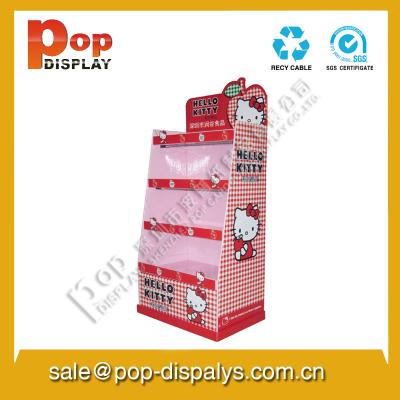 China Light Weight Marketing Cardboard Display Stands For Food Promotion for sale