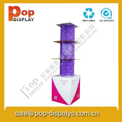 China Vertical Pallet Cardboard Store Displays With Varnish Coating for sale