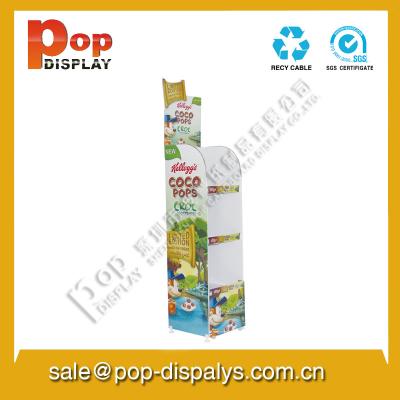 China Custom Corrugated Cardboard Display Stands For Food Promotion for sale