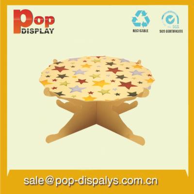 China Offset Printing Cardboard Cupcake Display Stands For Cake Promotion for sale