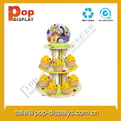 China Corrugated Cardboard Cupcakes Display Stand For Supermarket for sale