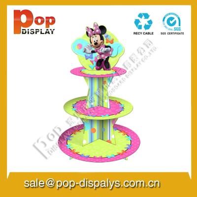 China Marketing Customized Cupcake Display Stands With Cartoon Images for sale