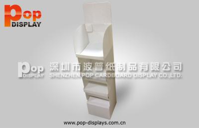 China Lightweight White Corrugated Plastic Display For Chocolate Bar In Retail Shop for sale