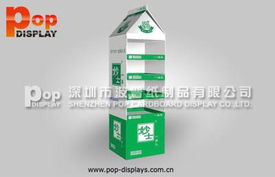 China Lightweight Folding Corrugated Plastic Display For Supermarket Milk Promotion for sale