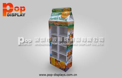 China Innovative Steady Pocket Beverage Display Racks With OEM Graphics For Bottled Drink for sale