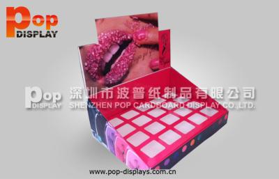 China Lip Gloss Stylish Countertop Cosmetic Display Stands With UV Coating for sale