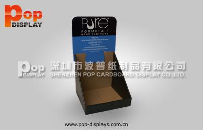 China Adjustable Cardboard Magazine Display Counter Top , Portable Brochure Desk Box for sale