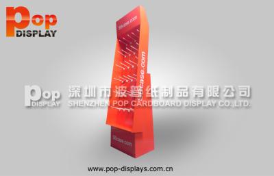 China Recycle Hook Cardboard Display Stands , Plastic Pegable Display Rack for sale