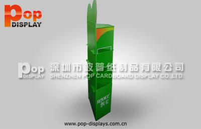 China 9 Compartments Stable Shampoo Cardboard Display Stands Custom Design for sale