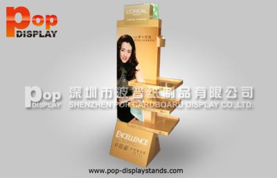 China Corrugated Cardboard Dislay With 3 Trays Design For Cosmetic , Food for sale