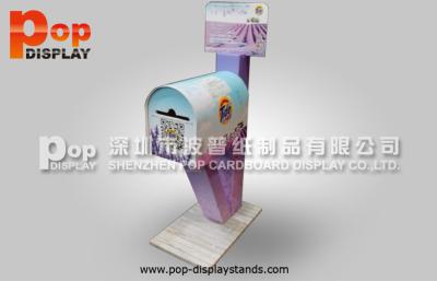 China Corrugated Cardboard Display With Mail Box Design For Advertising for sale