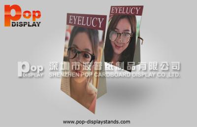 China Custom Countertop Advertising Standee A 4 Size  For Eyeglasses for sale