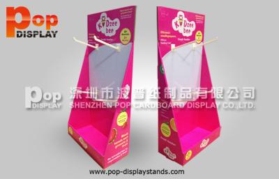 China Hooks Red Corrugated Cardboard Display recyclable For Pacifiers In Shop for sale