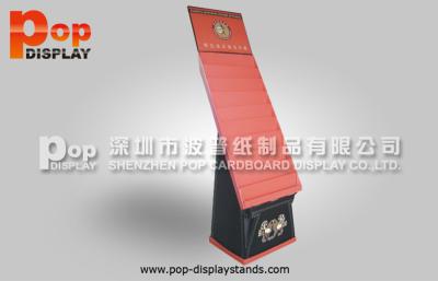 China Retail Corrugated Book / Greeting Cards Display shelf advertising stands for sale