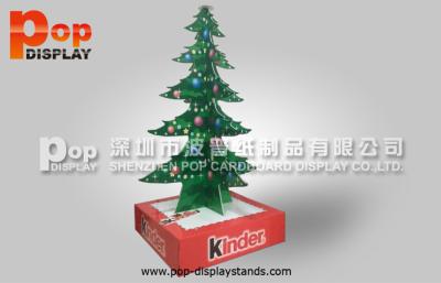 China Cardboard Advertising Standee CMYK Printing Color Chrismas Tree Style Display for sale