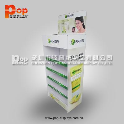 China Foldable Chewing Gum Corrugated Pop Display With Oil Varnish For Advertising for sale