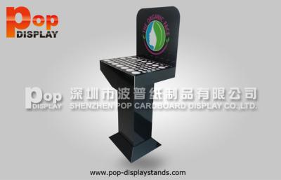 China Recycled Cosmetic Display Stands Waterproof  With Black Hold Tubular for sale