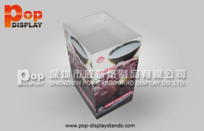 China Food Foldable Dump Bin Displays / Custom Cardboard Floor Displays for sale