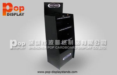 China Black Cosmetic Display Stands ,  Durable Cardboard Displays With 4 Shelves for sale