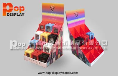 China Red Recyclable Watch Counter Display Stands With 12 Compartments for sale