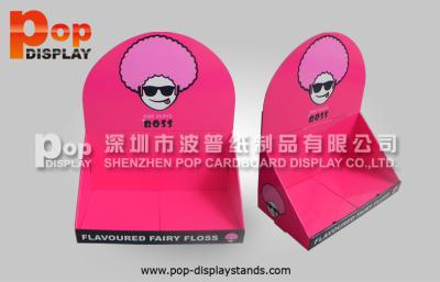 China Stores Lightweight Corrugated Counter Display Pink for snack food for sale