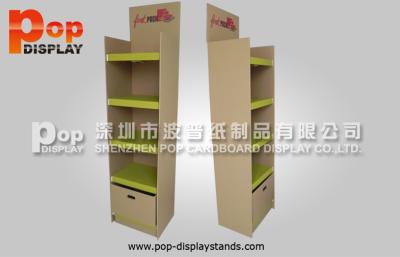 China Kraft Shelves Cardboard Stands / Creative Retailing Racks For Kitchenwares for sale