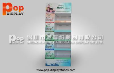 China Cardboard Toothpaste Display Stands / FSDU For Dental Cream In Supermarket for sale