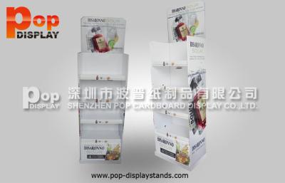 China White Cardboard Beverage Displays With Strong And Sturdy Structure For Wine for sale