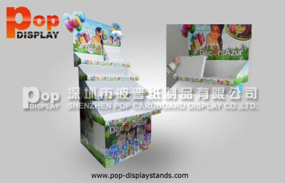 China Recyclable Cardboard Display Stands , Cake Related Products Promotion Model for sale