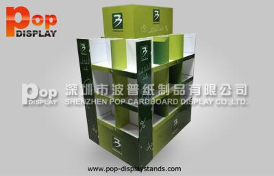 Chine Présentoir de palette de carton de 4 côtés résistant avec 3 rangées à vendre