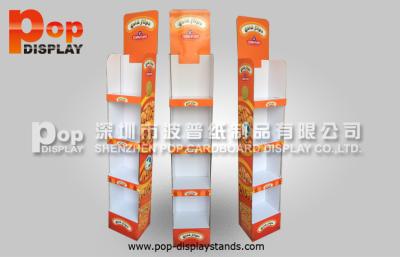 China Custom OEM  Corrugated Cardboard Display Stand 4 Tiers Light Duty Stand for sale