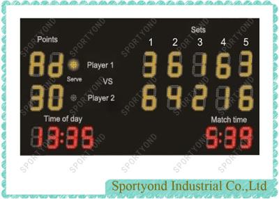 China Electronic Tennis Players Name Sports Scoreboard With Match Timer for sale