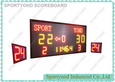 China Wireless LED Electronic Basketball Scoreboard with Two 24s Shot Clock for sale