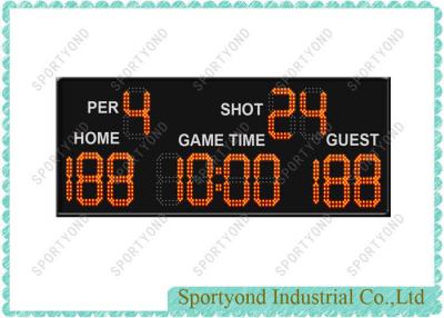 China Timer Electronic Basketball Scoreboard with Red Digital Scores Display for sale