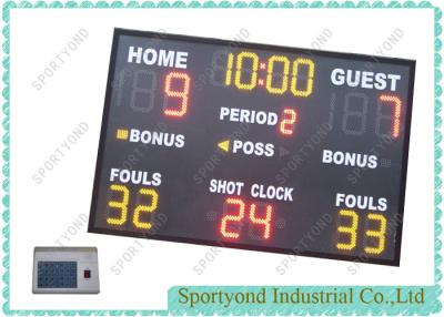 China Basketball Courts Scoreboard For Sports Scorekeeper Wireless Controller en venta