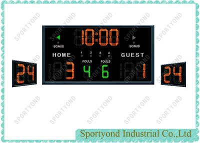 China Electronic Basketball Game Scoreboards Sign And 24 Shot Timer en venta