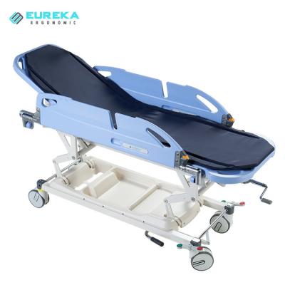 China Hospital Clinic MTB-401 Inpatient Transfer Stretcher Trolley Bed,Medical 5-Wheels Bed Ambulance Transfer Stretcher Trolley for sale