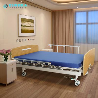 China Hospital Clinic MMB-2091 Inpatient Crank 1 ABS Headboard Crank Manual Cheap Hospital Bed for Clinic and Hospital for sale