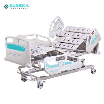 China Hospital Clinic EMB5 Bed Hospital Furniture 5 Function ICU Remote Control Paralyzed Patient Electric Hospital Bed With CPR for sale