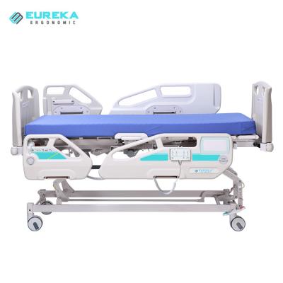 China Hospital Clinic EMB5 Electric Hospital Bed with CPR, 5 Function Electric Medical Bed for ICU Patience ICU Nursing Clinic Bed for sale